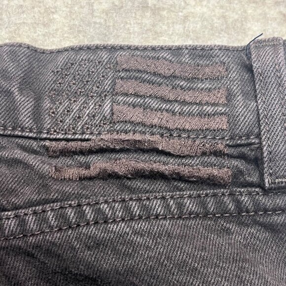 Revice Brown High Rise Button Fly Straight Leg Denim Jeans Waist 26" - Picture 6 of 10